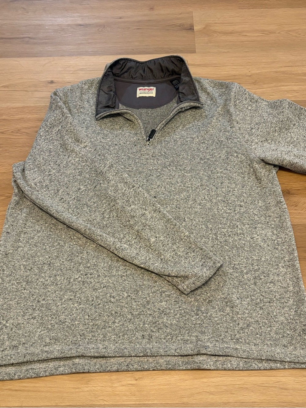 Wrangler Authentics Men's Quarter-Zip
Gray Pullover Sweater XXL (2XL)